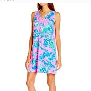 Lilly Pulitzer Essie tank dress in Pink Barefoot Princess Seashell